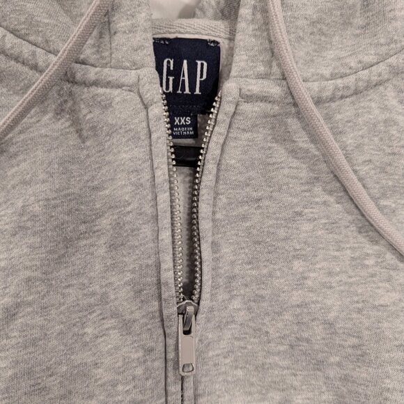 Gap VintageSoft Full-Zip Wedge Hoodie (Gray) - Picture 9 of 15